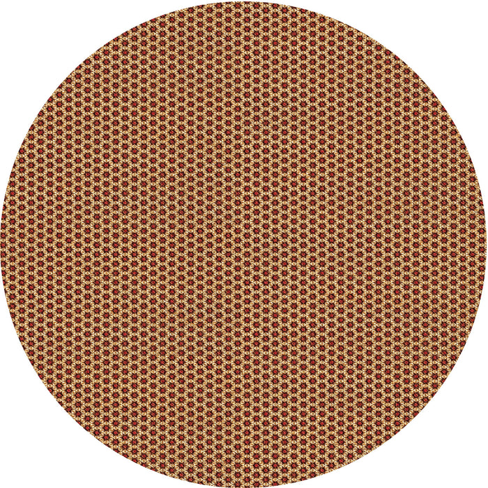 Square Patterned Orange Rug, pat3061org