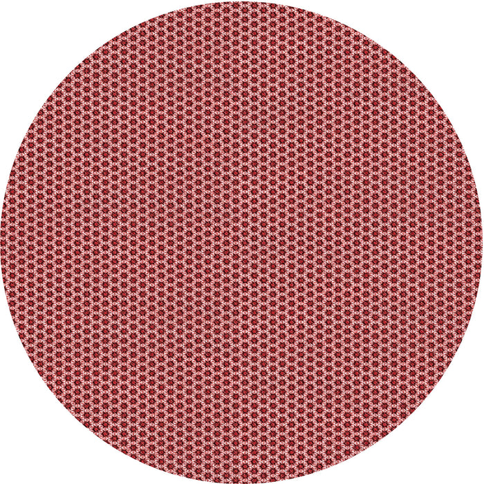 Square Patterned Tomato Red Rug, pat3061rd