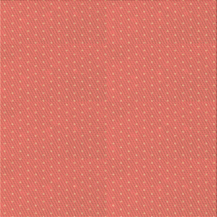 Round Patterned Tomato Red Rug, pat3062org