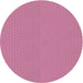 Sideview of Patterned Hot Pink Novelty Rug, pat3062