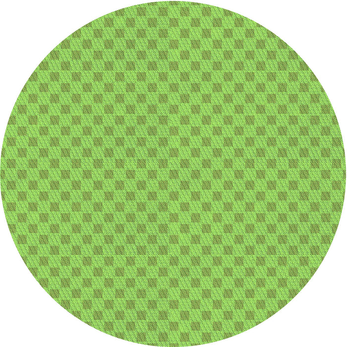 Square Patterned Green Rug, pat3063grn