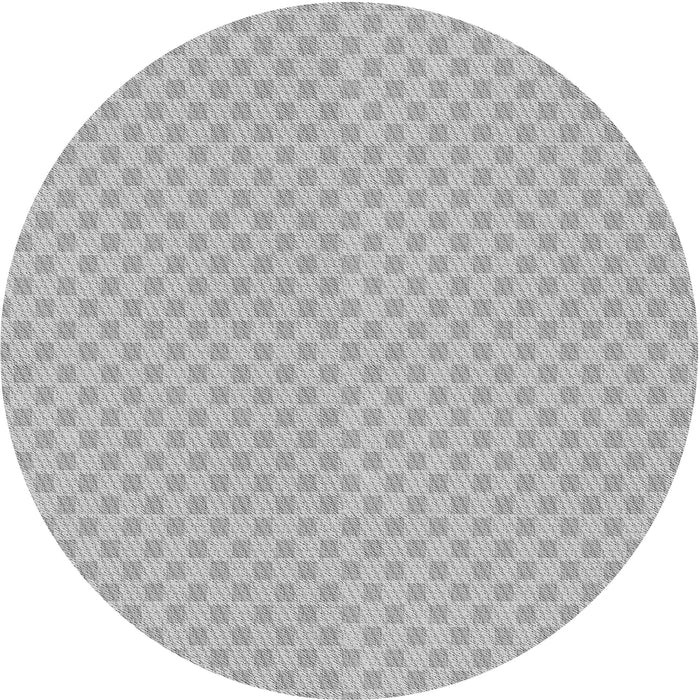 Square Patterned Platinum Silver Gray Rug, pat3063gry