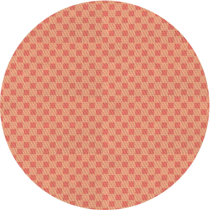 Square Patterned Bright Orange Rug, pat3063org