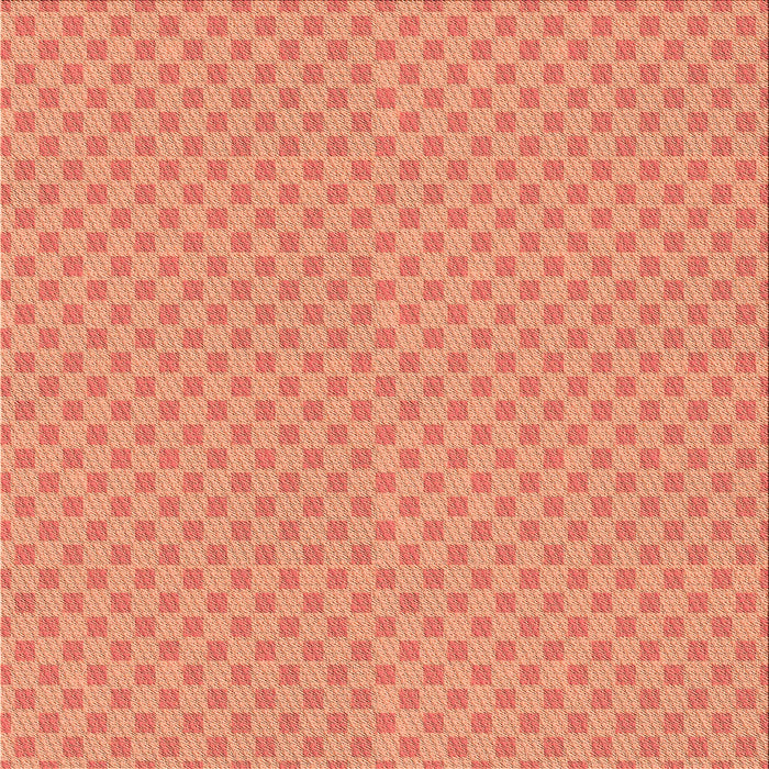 Round Patterned Bright Orange Rug, pat3063org