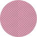 Sideview of Patterned Dark Pink Novelty Rug, pat3063