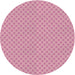 Square Machine Washable Transitional Dark Pink Rug, wshpat3063