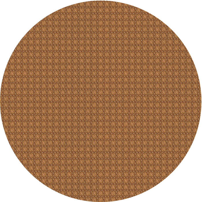 Square Patterned Mahogany Brown Rug, pat3064brn