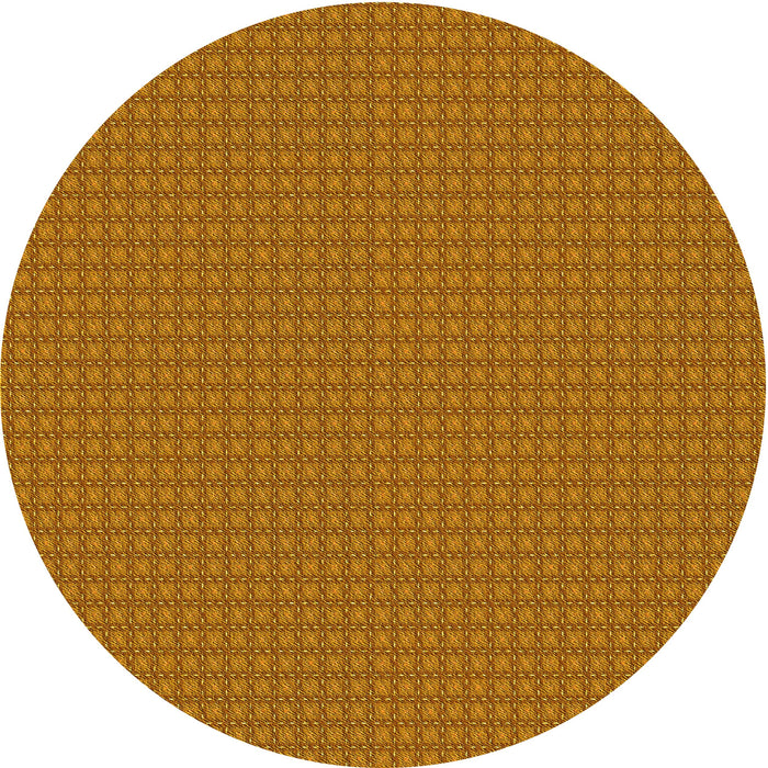 Square Patterned Mahogany Brown Rug, pat3064yw