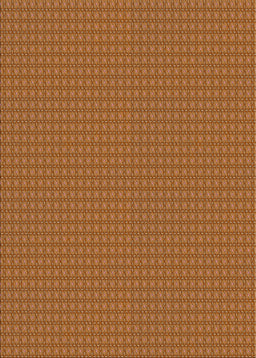 Patterned Orange Novelty Rug, pat3064