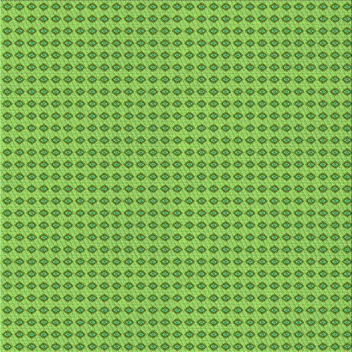 Round Patterned Bright Green Rug, pat3065grn