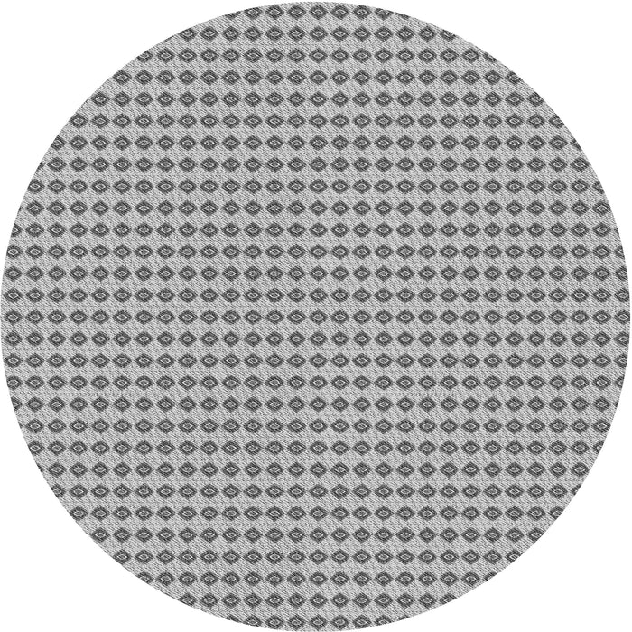 Square Patterned Silver Gray Rug, pat3065gry