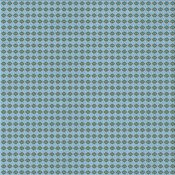 Round Machine Washable Transitional Diamond Blue Rug, wshpat3065lblu