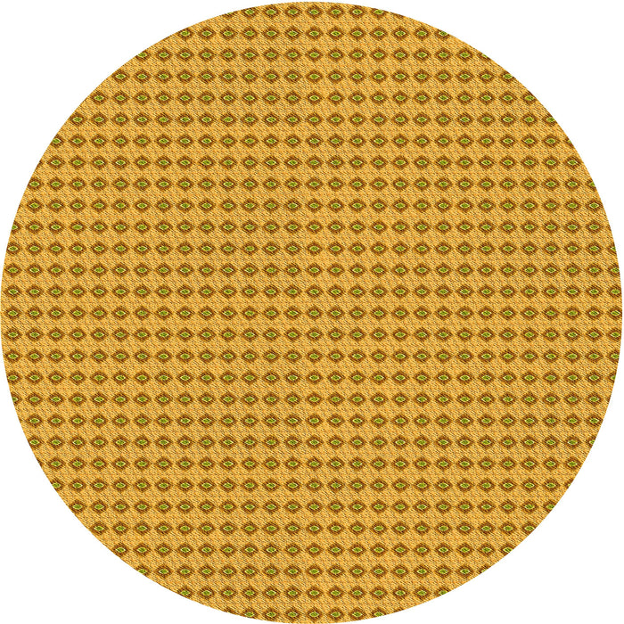 Square Patterned Orange Rug, pat3065yw
