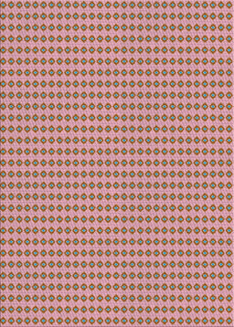 Patterned Rose Pink Novelty Rug, pat3065