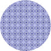 Square Patterned Periwinkle Purple Rug, pat3066blu