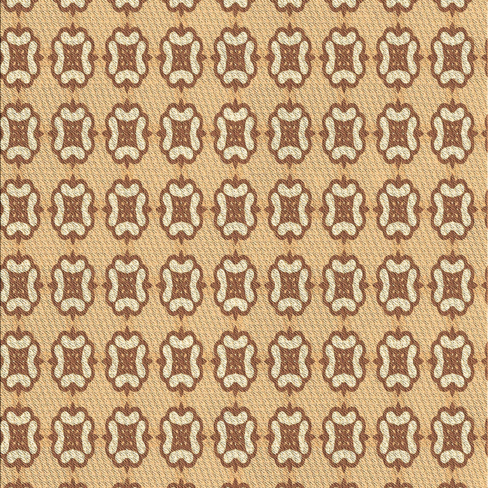 Machine Washable Transitional Yellow Rug, wshpat3066brn