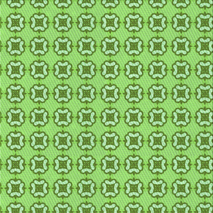 Round Machine Washable Transitional Dark Lime Green Rug, wshpat3066grn