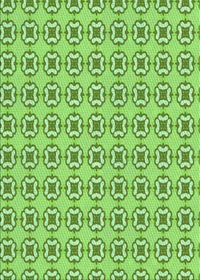 Machine Washable Transitional Dark Lime Green Rug, wshpat3066grn