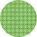 Square Machine Washable Transitional Dark Lime Green Rug in a Living Room, wshpat3066grn