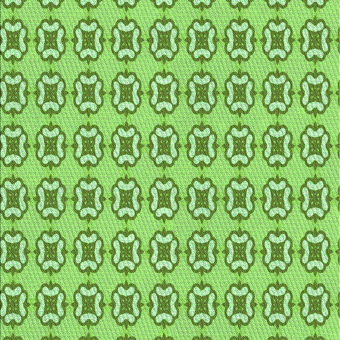 Patterned Dark Lime Green Rug, pat3066grn