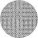 Square Patterned Platinum Gray Rug, pat3066gry