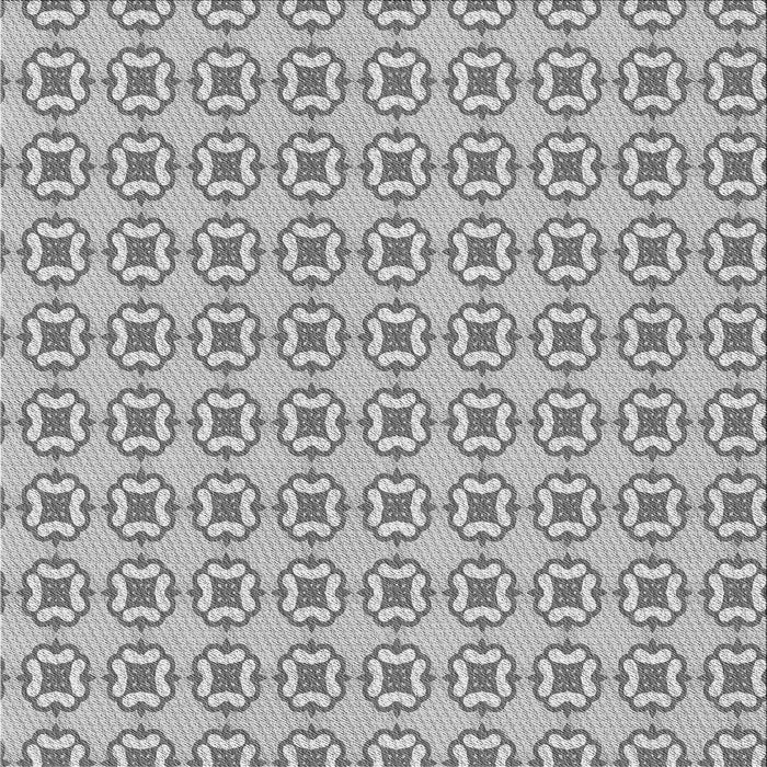 Round Patterned Platinum Gray Rug, pat3066gry