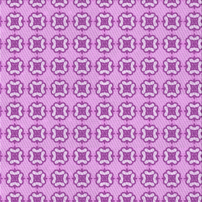 Round Machine Washable Transitional Pastel Purple Pink Rug, wshpat3066pur