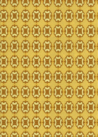 Machine Washable Transitional Bold Yellow Rug, wshpat3066yw