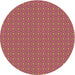 Square Patterned Crimson Red Rug, pat3067brn