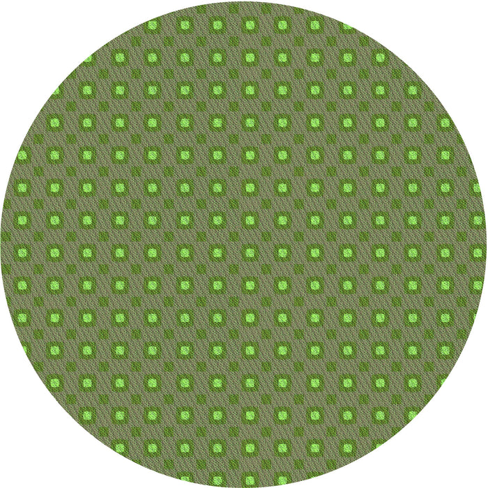 Square Patterned Fern Green Rug, pat3067grn