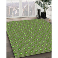 Patterned Fern Green Rug, pat3067grn