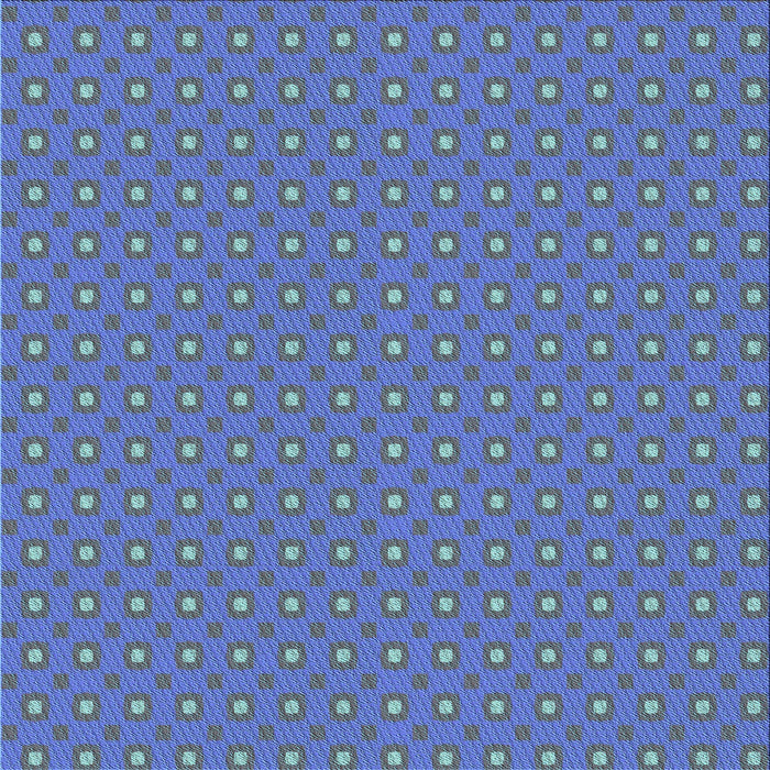 Round Patterned Iceberg Blue Rug, pat3067lblu