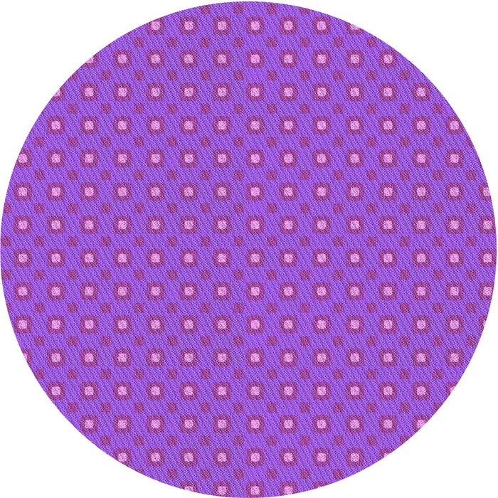 Square Patterned Neon Purple Rug, pat3067pur