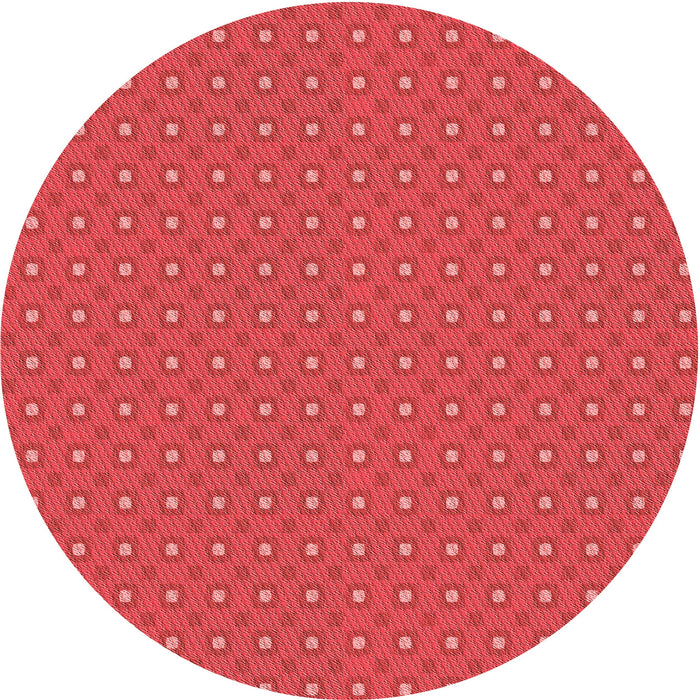 Square Patterned Red Rug, pat3067rd