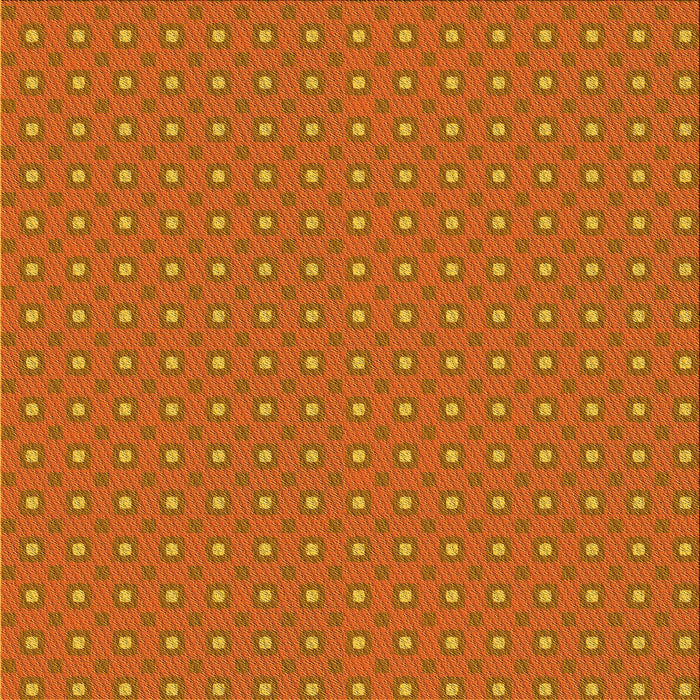 Round Machine Washable Transitional Neon Orange Rug, wshpat3067yw