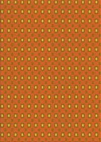 Machine Washable Transitional Neon Orange Rug, wshpat3067yw