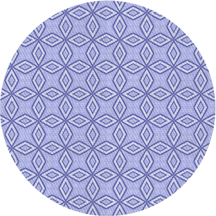 Square Patterned Periwinkle Purple Rug, pat3068blu