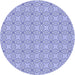 Square Patterned Periwinkle Purple Rug, pat3068blu