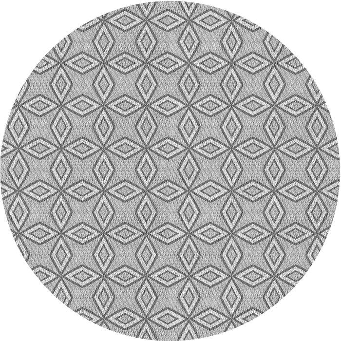 Square Patterned Gray Rug, pat3068gry