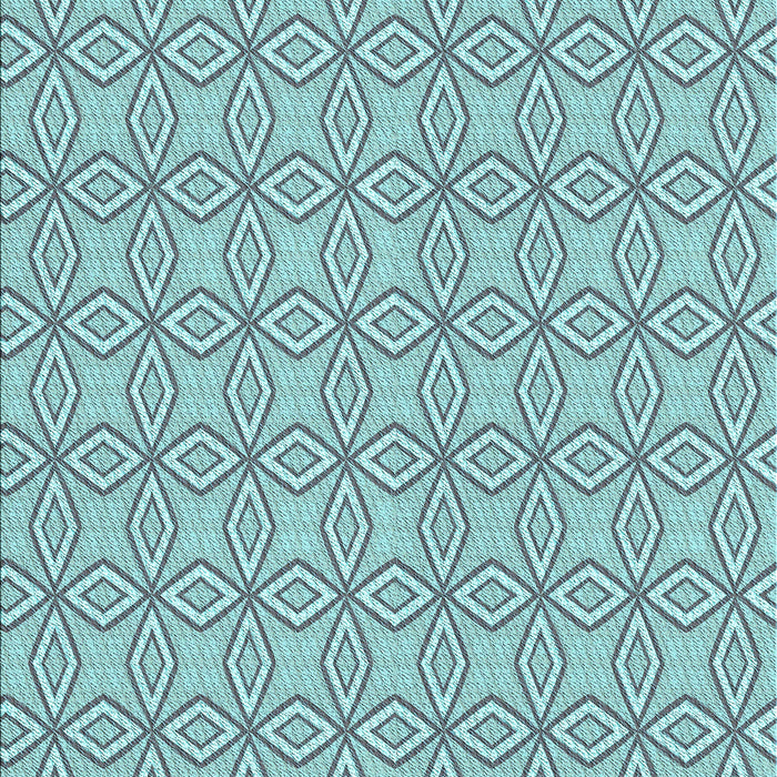 Patterned Deep-Sea Green Rug, pat3068lblu