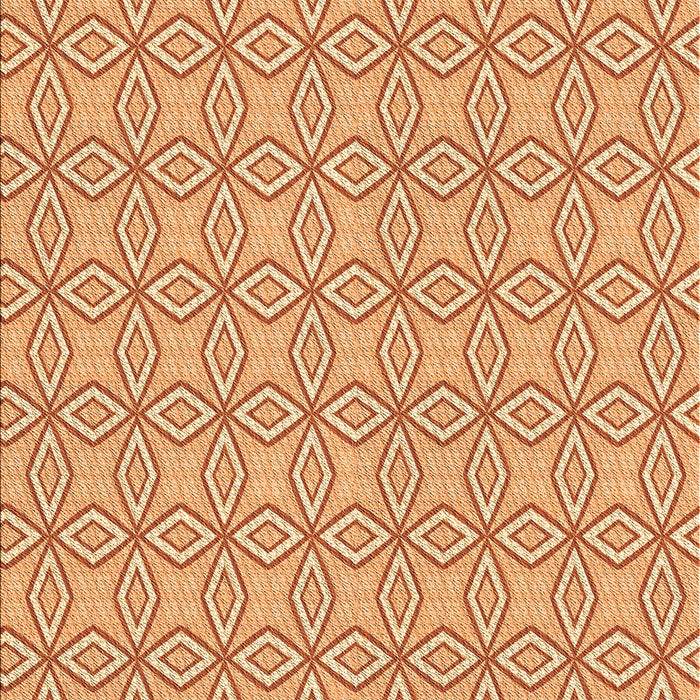 Patterned Orange Red Orange Rug, pat3068org