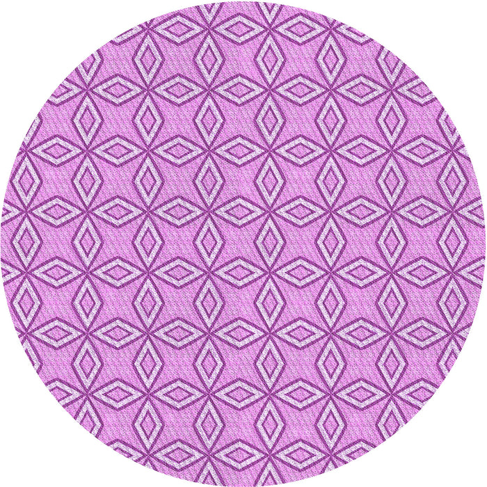 Square Machine Washable Transitional Pastel Purple Pink Rug in a Living Room, wshpat3068pur