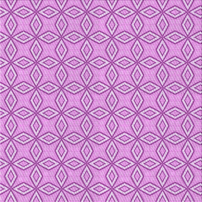 Round Machine Washable Transitional Pastel Purple Pink Rug, wshpat3068pur