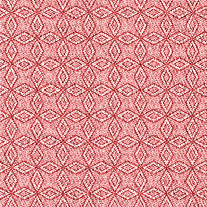 Round Patterned Pastel Pink Rug, pat3068rd