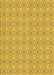 Patterned Bold Yellow Rug, pat3068yw