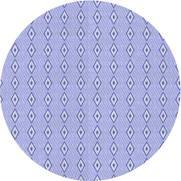 Square Patterned Light Slate Blue Rug, pat3069blu