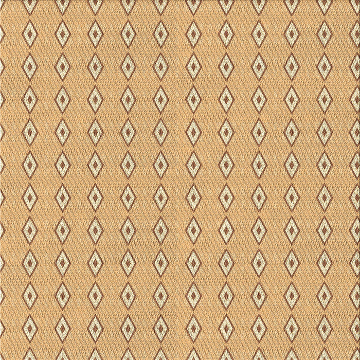 Round Patterned Orange Rug, pat3069brn