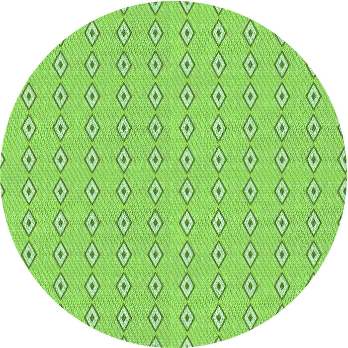 Square Machine Washable Transitional Green Rug in a Living Room, wshpat3069grn