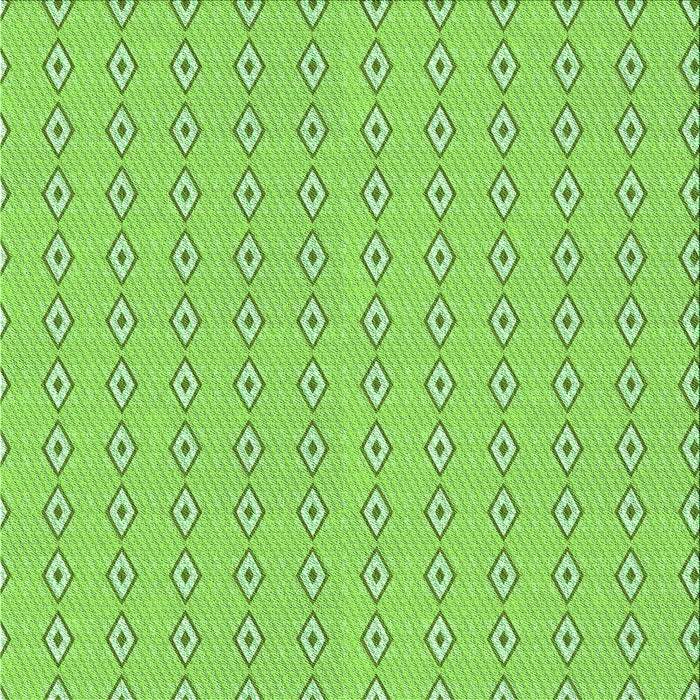 Round Patterned Green Rug, pat3069grn