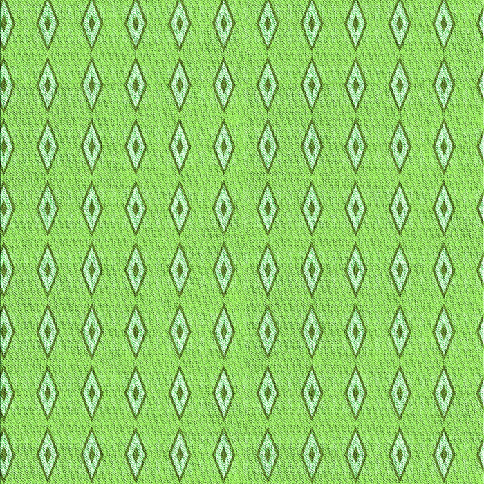 Machine Washable Transitional Green Rug, wshpat3069grn